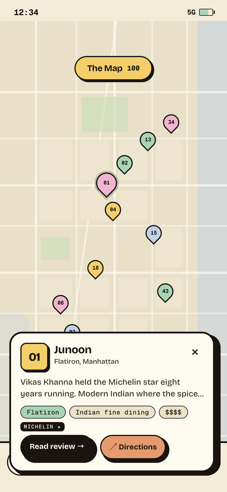 Halal 100 map view